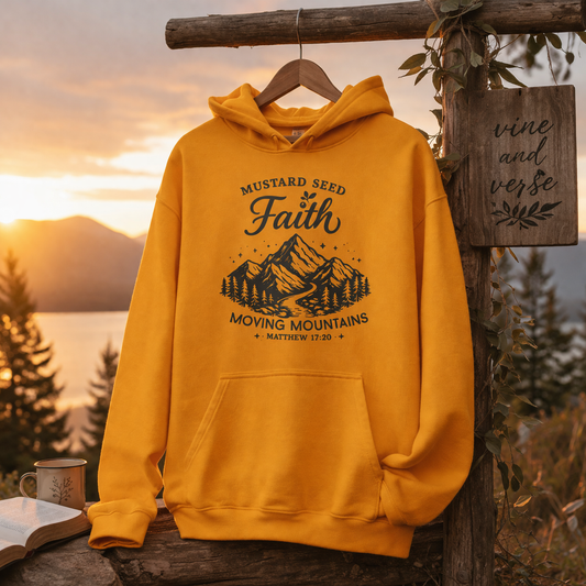 Mustard Seed Faith Hoodie – Christian Hoodie | Matthew 17:20 Sweatshirt